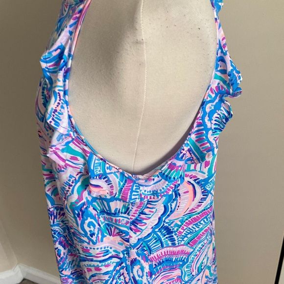 Lilly Pulitzer Billie Dress Size Medium Happy As A Clam - Picture 5 of 12